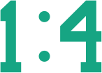 1:4
